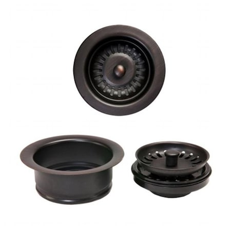 Premier Copper Products Premier Copper Products DC-1ORB Drain Combination Package for Double Bowl Kitchen Sinks - Oil Rubbed Bronze DC-1ORB